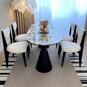 Meuble de maison polyvalent, table basse en marbre Calacatta Viola populaire, comptoir, salle à manger, cuisine, salon, extérieur, utilisation hôtelière - Product Image 5