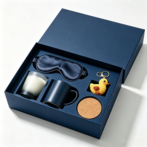 ODM OEM Corporate Gift Set Custom Logo Promotion 5 in 1 Gift Sets with <b>Eye</b> <b>Mask</b> Mug Scented Candle For Small Detailing Business - Product Image 1