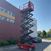 12m Elektrische Selbstfahrende Scherenhebebühne Mobile Arbeitsbühne für Lager- und Anlagenwartung