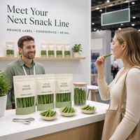 Knapperige Okra Snack Groothandel Gedroogde Okra Groentesnack OEM Private Label Fabriek Export Leverancier Winkelklare
