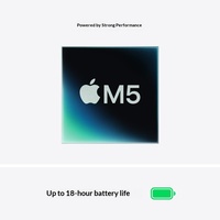 Nouvel ordinateur portable MacBook Air 13 pouces (M5 10+10) 16 Go 24 Go de RAM 512 Go 1 To SSD pour la conception graphique, la création IA et un fonctionnement fluide