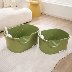 Großhandel Umweltfreundliche Große Kunststoff-Katzentoilette für Katzen und Kaninchen HL116 - Product Image 2