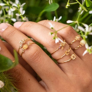 Moda <span class=keywords><strong>12</strong></span> meses piedra natal circón anillo Vintage tendencia estilo apertura ajustable <span class=keywords><strong>12</strong></span> meses flor piedra natal anillo joyería <span class=keywords><strong>de</strong></span> moda - Product Image 1