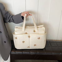Sac à langer en toile de coton, sac à langer écologique pour bébé, OEM