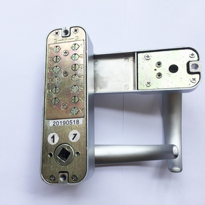 Hợp Kim Kẽm Hình Ống Tay Cầm Cửa Không Chìa Khóa Số Cơ Khí Nút Ấn Khóa - Product Image 5