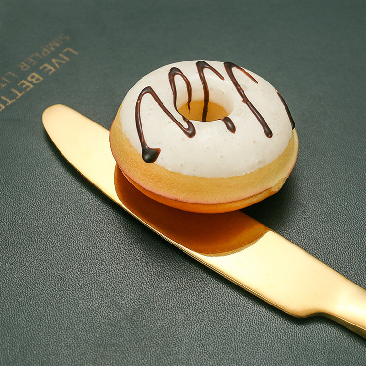 Golden Modern Disposable Stainless Steel Party Tableware Knife Spoon Fork Luxury High Quality Cutlery Set · image 3