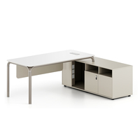Nouveau bureau de direction en bois en forme de L, mobilier de bureau de luxe, poste de travail pour directeur