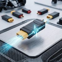 Adaptor XT60 Heavy Duty ke Deans T Plug Male Female dengan Kontak Tembaga untuk Baterai Lipo RC, ESC, Drone, Mobil, OEM, ODM, Logo
