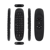 Mini Teclado Inalámbrico 2.4GHz C120, Recargable, con Control Remoto Universal para TV