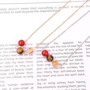 Entrega rápida Lucky Gemstone Rose Quartz Stress Relief Fashion Crystal Zodiac Necklace Set <span class=keywords><strong>para</strong></span> regalo perfecto - Product Image 4