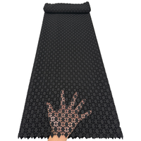 Dentelle jaune NI.AI avec pierres, nouveau tissu guipure uni, tissu soluble dans l'eau, tissu cupion pour robe de mariée pour femmes