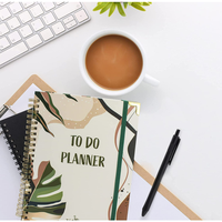 Fournitures de bureau non datées Checklist Bloc-notes Tâches quotidiennes Boost Productivité Journal Spiral Cuadernos to Do List Planner Notebook