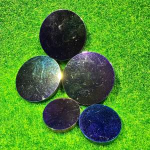 Disco de Obsidiana Natural Aura Electrochapado para Sanación, Decoración del Hogar, Posavasos, Placa de Altar, Lote al por Mayor - Product Image 4