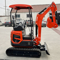 Ekskavator Mini 5 Ton CE Motor baru 5 t, penggali kecil harga murah