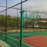 Malla de Alambre 3D para Canchas de Baloncesto, Fútbol, Tenis, Cercas Deportivas para Granjas, Malla de Alambre con Recubrimiento de PVC, Ecológica, Resistente a la Intemperie, Personalizable