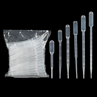 Pipette Pasteur de transfert de laboratoire jetable en plastique de 0,2/0,5/1/2/3/5/10 ml, pipette de transfert poly