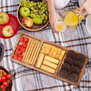 Plateau de présentation de fromages en bois moderne assiette à <span class=keywords><strong>brunch</strong></span> sculptée et plateau de service de fruits pour le salon en gros - Product Image 4