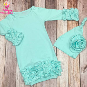 Conjunto <span class=keywords><strong>de</strong></span> regalo para bebé <span class=keywords><strong>de</strong></span> Año Nuevo 2025, vestidos infantiles, algodón <span class=keywords><strong>de</strong></span> lunares dorados rojos, Navidad, vestido raglán con volantes para niña con sombrero - Product Image 6