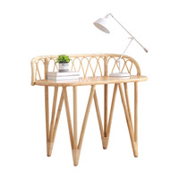 Meubles de chambre à coucher pour enfants en Chine, bois tissé en rotin naturel, 1,2 m, 1,5 m, 1,8 m, lit pour enfants en forme de fleur, lit en rotin tissé pour enfants