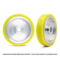 Roue en polyuréthane pour système de convoyage, diamètre 80 mm-200 mm, charge 300 kg, haute traction, antidérapante, rouleaux industriels durables