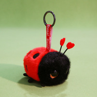 Nouveau Porte-clés Insecte Mignon du Jardin, Pendentif Peluche Super Douce Abeille Moustique Araignée avec Boucle de Suspension, Cadeau en Gros