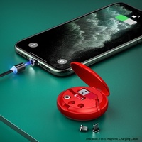 Kabel Data Tiga-dalam-Satu dengan Penyimpanan Teleskopik, Magnetik, dan Konektor Micro USB/Type-C untuk Transfer Data Cepat