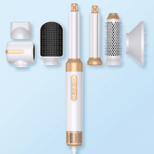 Cepillo de Aire Caliente Multifuncional para Peinar Cabello Largo, Rizador Automático, Herramienta de Peinado Multiusos - Product Image 1