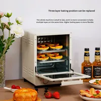 Four électrique domestique multifonction 15L pour la cuisson des gâteaux en acier inoxydable 800W-899W Contrôle uniforme de la température Mini petit spécial