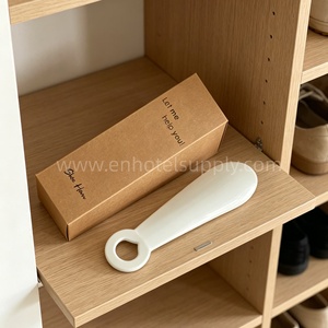 Chausse-pied en plastique de voyage pour hommes et femmes, facile à utiliser pour bottes et chaussures, articles de toilette <span class=keywords><strong>d</strong></span>'hôtel, logo personnalisé - Product Image 6
