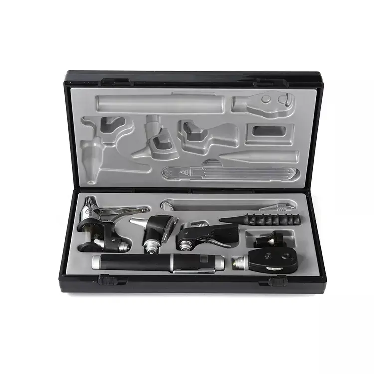 SZMIQU 5 ב 1 קלאסי ENT אבחון סדרת חשמלי otoscope האופתלמוסקופ יצרן אף אוזן גרון בדיקה ENT ערכות