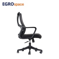 Chaise de bureau pivotante ergonomique et confortable pour visiteurs, mobilier de conférence et de direction EGROspace