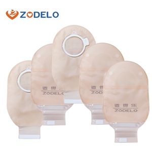Bolsa de Ostomía Drenable de 2 Piezas para Adultos, Bolsa de Colostomía, Certificación CE Clase I, Color Piel, Fabricante de Consumibles Médicos - Product Image 1