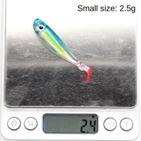 Leurre souple flottant en PVC 5 couleurs Hessen HSS030 pour la pêche au snapper, au bar et à la truite - Tailles 9cm/8g et 12cm/20g pour la pêche en lac et en rivière