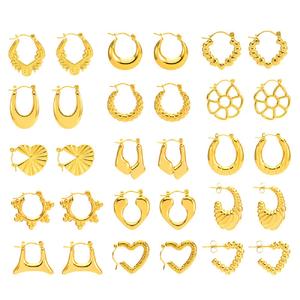 2024 Fancy Large Hoop Trending Earrings <strong>Gold</strong> Filled Ball <strong>Bird</strong> <strong>Nest</strong> Earrings Party Classy Stainless Steel Earrings for Girls - Product Image 6