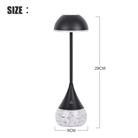 Lampe de bureau LED RGB à commande tactile, chargement USB, température de couleur réglable 2700-5400K, design moderne, alimentation par batterie, construction métallique
