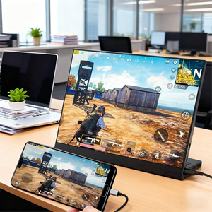 13.3 Inch Xách Tay Màn Hình Qled IPS Màn Hình 100% DCI-P3 1920X1080 USB-C <span class=keywords><strong>Mini</strong></span> <span class=keywords><strong>HDMI</strong></span> Được Xây Dựng-Trong Loa Cho Máy Tính Xách Tay Điện Thoại Chơi Game - Product Image 4