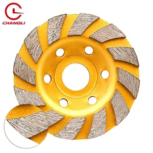 High quality grinding tools turbo type concrete and stone segment diamond grinding cup wheel aluminum oxide sanding belts