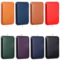 Accessoires de base d'étui de téléphone portable de luxe de mode personnalisée pour support magnétique portefeuille porte-cartes de téléphone en cuir pour l'arrière du téléphone