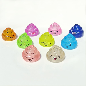 Kalem kapağı küçük oyuncak TPR malzemesi benzersiz sevimli Poo Emojis kalem kap kapsül kalem kapağı oyuncaklar birden stilleri için otomat - Product Image 5