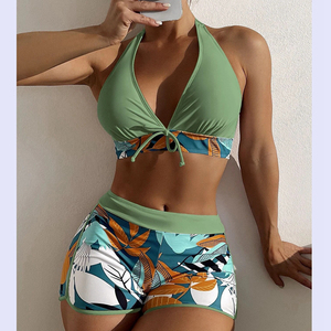 Maillot <span class=keywords><strong>de</strong></span> bain 2 pièces à motif fleuri pour femmes, 9 couleurs - Product Image 3