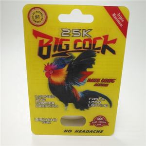 24パックディスプレイ空のパッケージ00 # カプセルビッグコック25Kセックスピルパッケージ3Dカード - Product Image 1