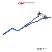 Tuyaux d'échappement Catback de haute qualité pour Cadillac CT4 CT5 2.0T (modèles 2019 à aujourd'hui) avec moule CNC et dispositif de fixation précis