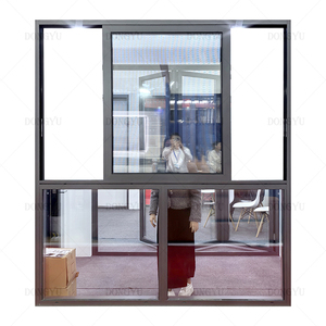 Fenêtre coulissante panoramique en alliage d'aluminium, vue stable et panoramique, verre trempé épais stratifié, fenêtre coulissante sur mesure - Product Image 3