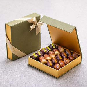 Boîtes Cadeaux Musulmanes Aimantées Personnalisées <span class=keywords><strong>Vides</strong></span> Rigides <span class=keywords><strong>pour</strong></span> Truffes <span class=keywords><strong>Chocolats</strong></span> Baklava Dattes Eid Mubarak Ramadan - Product Image 4