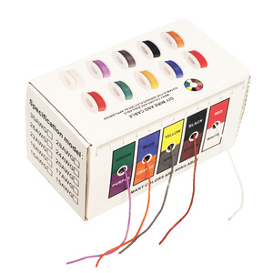 Nhà Máy Bán buôn đa màu sắc có sẵn 16 18 20 22 24 26 28 30 34 36 AWG Bạc mạ đồng linh hoạt Silicone DIY dây cáp - Product Image 2