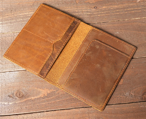 Crazy Horse da chính hãng người giữ hộ chiếu tùy chỉnh bao gồm hộ chiếu da cổ điển Ví du lịch - Product Image 6