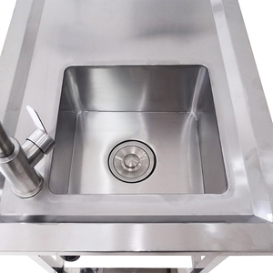 OSCAT Et-28 Veterinary Equipment Large Veterinary <strong>Autopsy</strong> Table 304 Stainless Steel Construction with Built-In Sink - Product Image 6