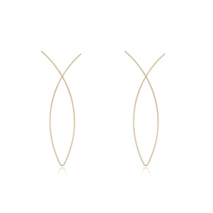 New European and American <strong>Jewelry</strong> Pieces - Fashionable and Simple Featuring <strong>Abstract</strong> Art Fish-line Earrings for Earrings - Product Image 5