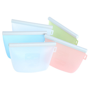 Sacs de rangement en silicone réutilisables, compatibles lave-vaisselle, avec logo personnalisé - Product Image 2