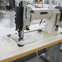 Machine à coudre industrielle de matériel lourd de fabricant de la Chine avec l'alimentation composée pour des auvents de tentes de bâches